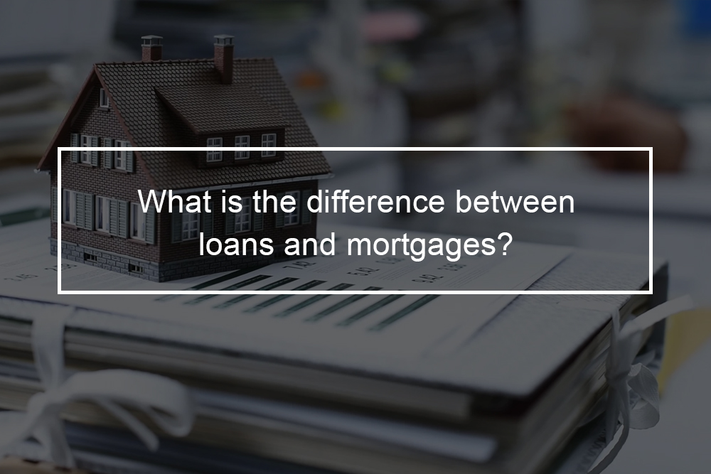 How do mortgages differ from personal loans?