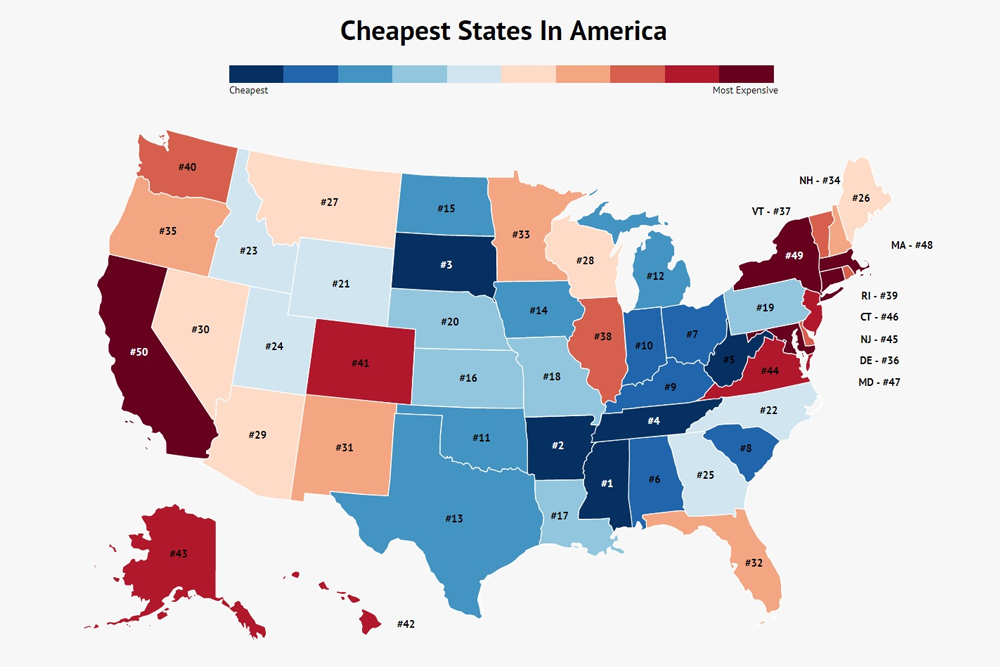 The best affordable places to live in the US 