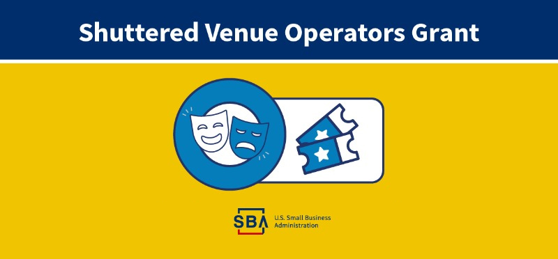 SBA Shuttered Venus Operators Grant