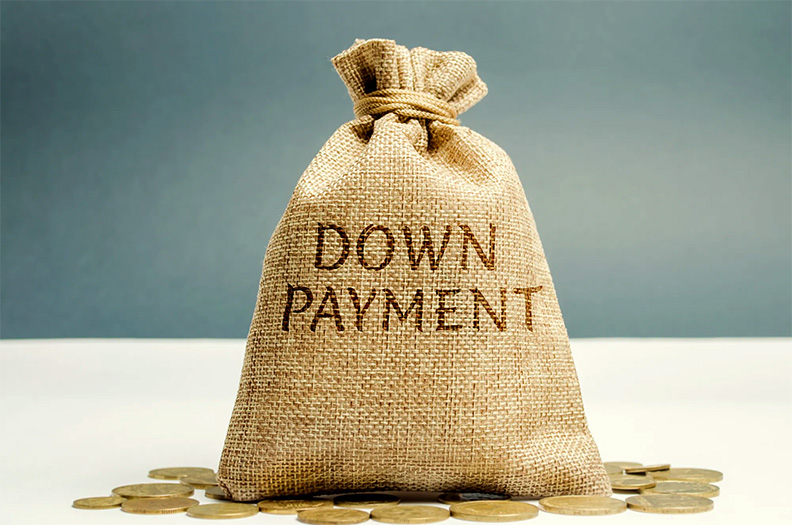 Down payment on a Commercial Loan