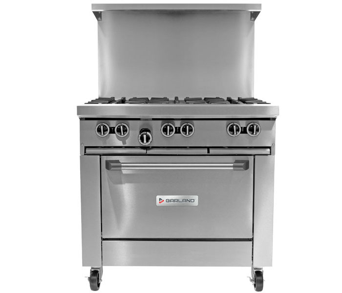 Standard features of the Garland U36-G36S commercial gas range