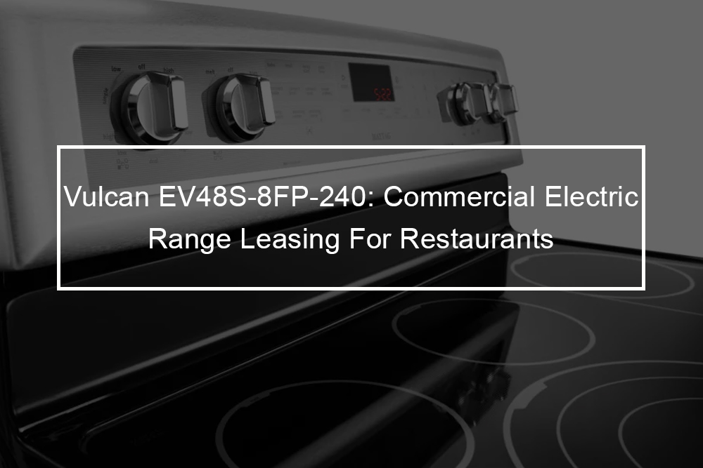 Commercial Electric Range Leasing For Restaurants